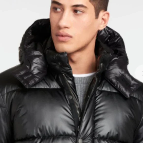 BARBOUR GOLD STANDARD HOOKE Hooded Quilted Puffer Coat MSRP$470